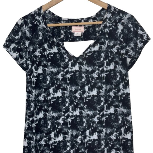 LOVE...ADY | Black & White Back Cutout Mini Sheath Dress | Size S - Picture 2 of 10